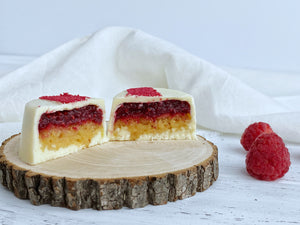 Dulce de Leche Cake & Raspberry Compote